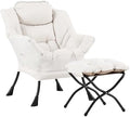 LITA Lazy Chair with Ottoman, Comfy Accent Reading Chair