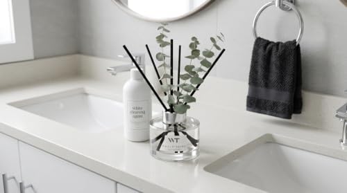 WEALD TRIBE Eucalyptus & Lavender Scent Reed Diffuser for Bathroom Decor
