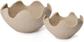 Wavy Decorative Bowl Home Decor, Set of 2 Fruit Bowl Kitchen Counter