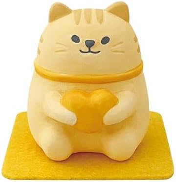 Stone Diffuser Cute Lucky Cat Passive Diffuser for Essential Oil, Non-Electric (Yellow)