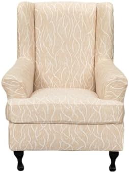 NILUOH Wingback Chair Covers 2-Piece, Armchair Slipcovers for Living Room