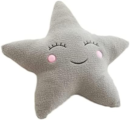 Star Pillow Moon Cloud Fresh Room Decoration Home Cushion Bed Pillow (Star 19.5 * 19.5inch/50 * 50cm, Grey)