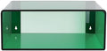 Acrylic Wall-Mounted Nightstand Floating Wall Nightstand Bedside Table Floating Side Table Wall Mounted Clear Shelf for Bedroom Bathroom (Green)
