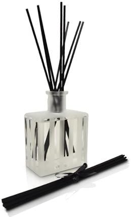 Reed Diffuser Set, White Tea Scented Oil Diffuser with Sticks, Home Fragrance Accessories for Bathroom Shelf Decor, Aroma Diffusers for Home or Office Desk, USA Made