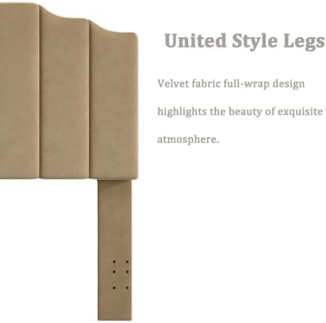 Befurtori King Size Headboard Only, Linen Wall Mount Headboard, Brown