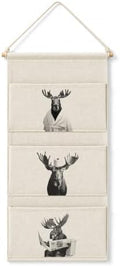 Funny Moose Fish Extender Door Hanger,Cabin Door Hanging Pockets PJ004