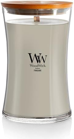 WoodWick Fireside Scented Candle, Crackling Wick, 21.5oz