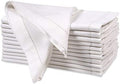 Ramanta Home Flax Linen Cloth Napkins Set of 12 20x20 Inches - White