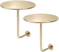 2 PS Wall Mounted Side Table Round Floating Nightstand L-Bracket Bar Table