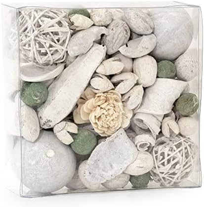 ANDALUCA Maison Box Fragrance Potpourri Decorative Vase & Bowl Filler Home Décor (Paperwhite & Aloe)