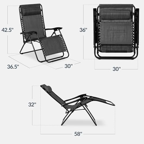 Best Choice Products Set of 2 Extra Wide Zero Gravity Chair Recliner