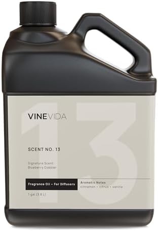 VINEVIDA [128 Fl Oz] Blueberry Cobbler Fragrance Oil for Cold Air Diffusers, Essential Oils for Diffuser Oil Refill & Air Freshener Room Spray