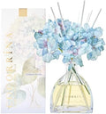 COCORRÍNA Reed Diffuser - 8.5 Oz Cashmere Vanilla Reed Diffuser with 8 Sticks for Home Bathroom Shelf Decor (Simple Luxe Collection)
