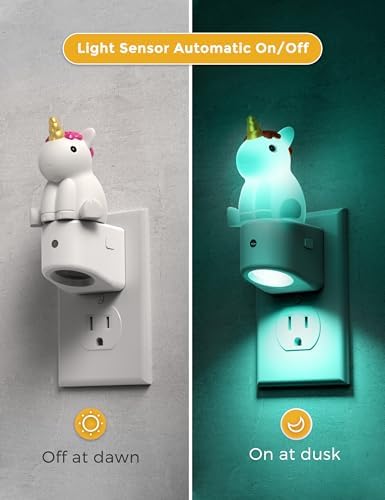 L LOHAS LED Plug-in Night Light, Kids, Cute Color Changing LED Night Light