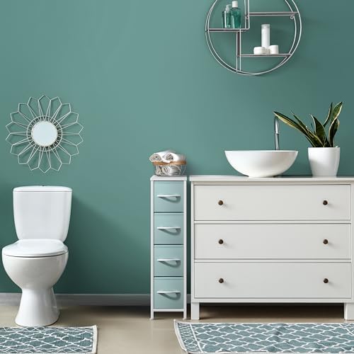 Sorbus 4-Drawer Narrow Dresser for Bedroom (Aqua)