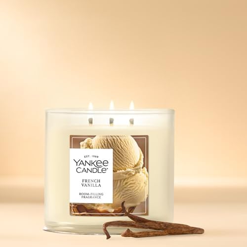 Yankee Candle French Vanilla Scented Candle, 14.5oz 3-Wick