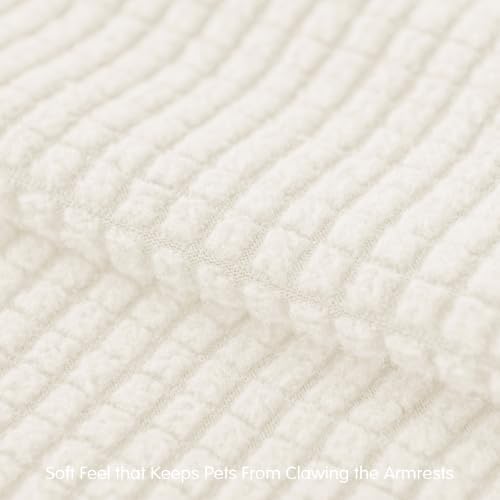 SUBRTEX Stretch Couch Arm Covers Set of 2, Non-Slip Sofa Armrest Slipcovers