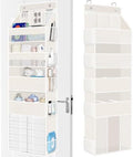 WISELIFE 5-Tier Over the Door Organizer for Nursery Hanging, Beige