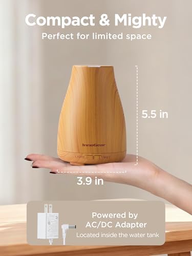 InnoGear Essential Oil Diffuser Ultrasonic Diffusers for Home Scent, Yellow