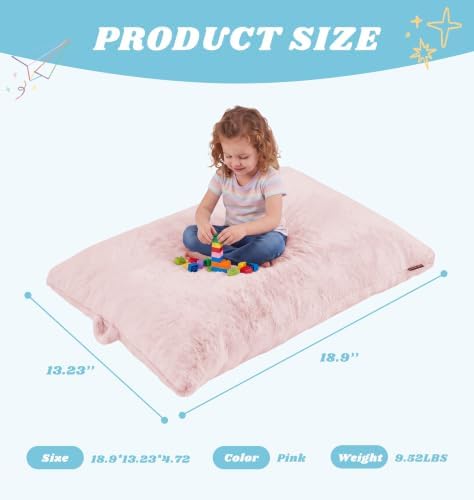 Hobestluk 3 in 1 Small Bean Bag Chair Comfortable Chair Floor Cushions