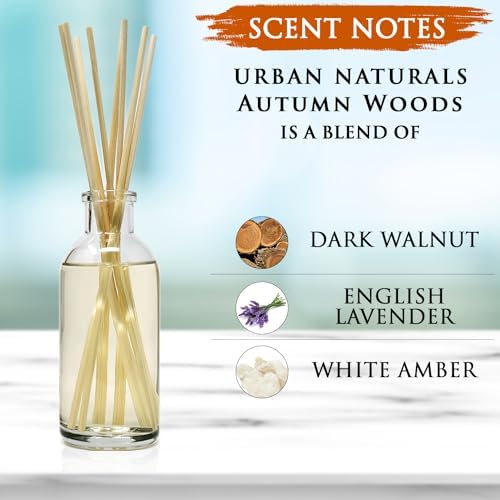 Urban Naturals Reed Diffuser Set, Autumn Woods - Bathroom Shelf Décor