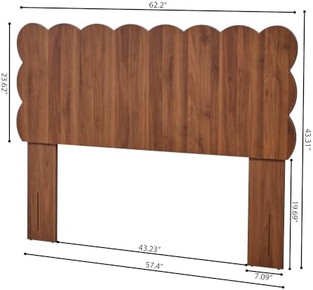 Scalloped Headboard for Full Size Bed, Full Size Headboard Only