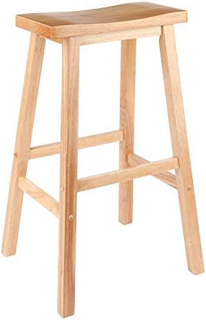 Winsome Satori Saddle Seat Bar Stool, Natural, 29"