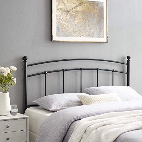 Modway Abigail Twin Metal Headboard in Black