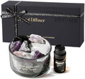 Crystal Stone Aroma Diffuser with Essential Oils for Home, Bathroom, Office, Home Decor, Chic Aromatherapy Gift Set