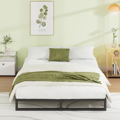 EMODA 7 Inch Queen Bed Frame No Box Spring Needed, Easy Assembly