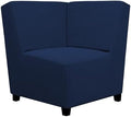 Easy-Going Stretch Soft Sectional Corner Sofa Couch Slipcover Navy