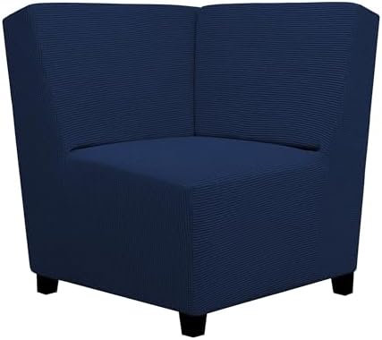 Easy-Going Stretch Soft Sectional Corner Sofa Couch Slipcover Navy