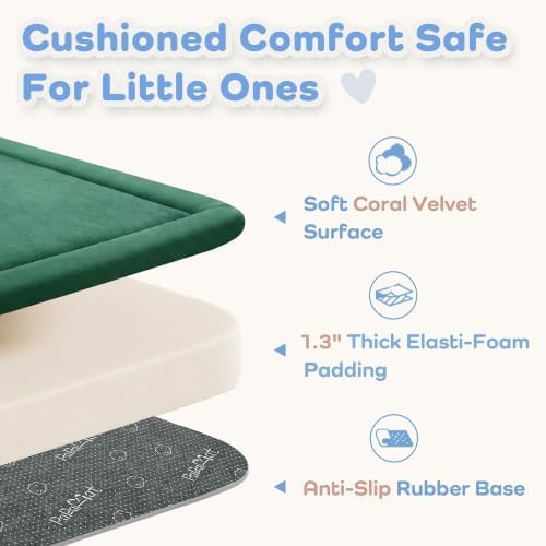 1.3" Thick Baby Play Mat for Floor,28x72 Bedside Rugs, Non-Slip