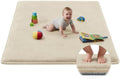 Baby Play Mat for Floor,Tummy Time Area Rug 50x50 Playpen Muscle Mat Beige