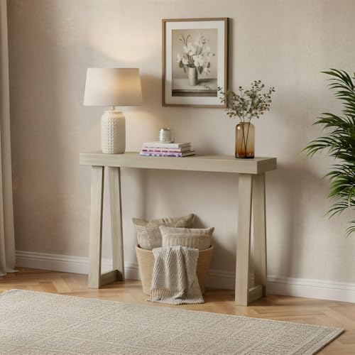 Plank+Beam Classic Console Table, 36 Inch, Seashell