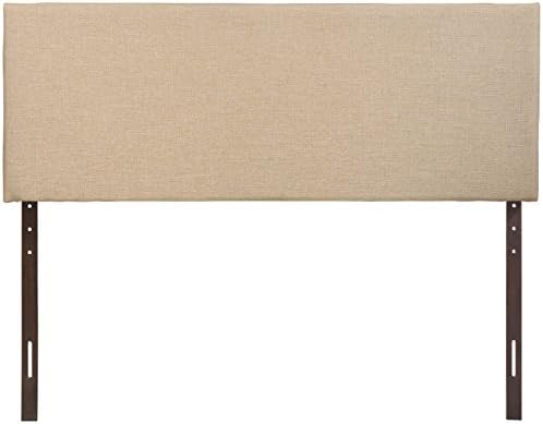 Modway Region Linen Fabric Upholstered Queen Headboard in Café