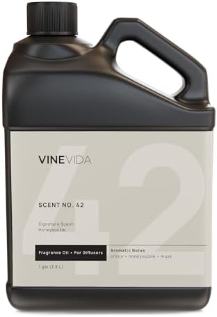 VINEVIDA [128 Fl Oz] Honeysuckle Fragrance Oil for Cold Air Diffusers, Essential Oils for Diffuser Oil Refill & Air Freshener Room Spray