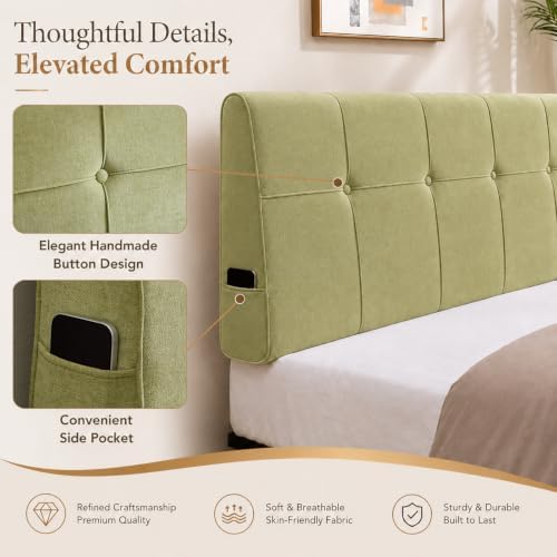 Queen Headboard with Adjustable Height