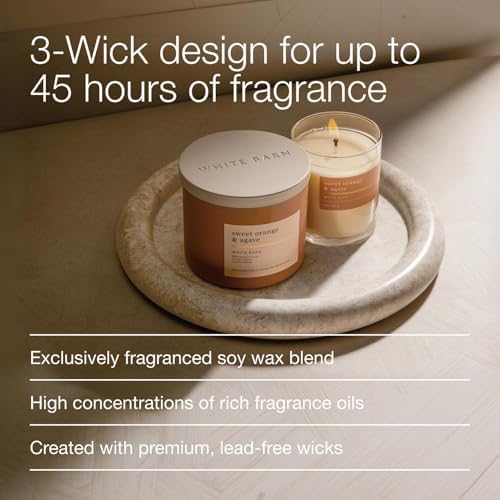 Bath & Body Works 3-Wick Candle, Sweet Orange & Agave Citrus, 14.5 oz