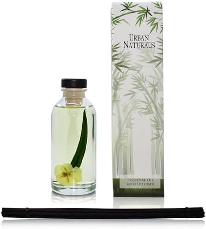 Urban Naturals Reed Diffuser Set, Lemongrass Verbena - Bathroom Shelf Décor