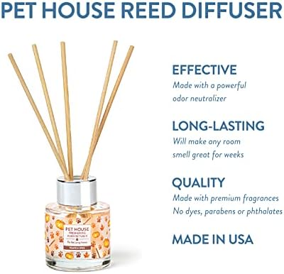 Pumpkin Spice Home Freshening Reed Diffuser Set Pet House
