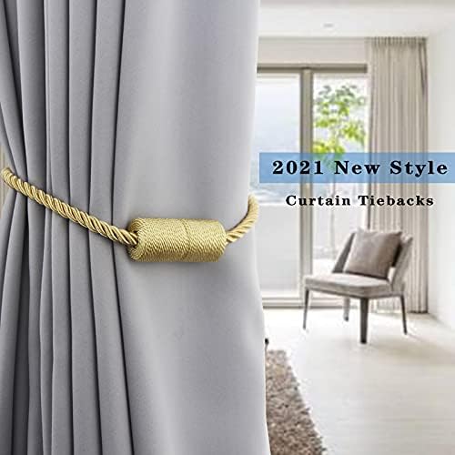 Magnetic Curtain Tiebacks Holdbacks Decorative Tie Backs for Windows Porlau