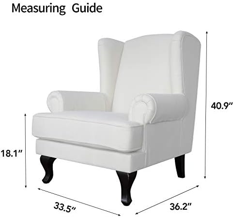 Easy-Going Stretch Large Wingback Chair Sofa Slipcover Bluestone