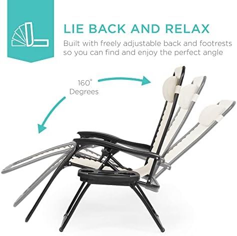 Best Choice Products Zero Gravity Chair Recliner, Ivory