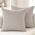 2 Pack 18 x 18 Decorative Throw Pillows with Insert Included