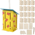 Fiwochic Butterfly House Kits for Kids, Makes 24 DIY Classroom Crafts Project and Learning Activities for Kids