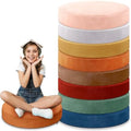 GlikCeil 8 Pcs Round Floor Pillow Cushions for Kids Classroom 15'' Soft Flexible Seating Classroom Elementary Extra Thick Floor Cushions for Daycare Kindergarten Reading Corner Library (Advanced Boho)