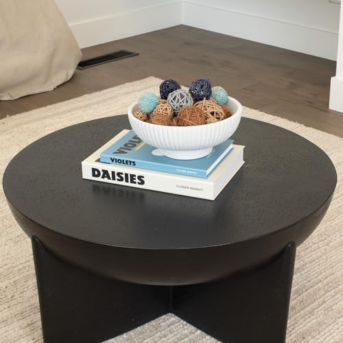 KIBAGA Decorative Concrete Fruit Bowl for Kitchen or Table - Large Key Bowl