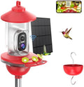 SOLIOM Hummingbird Feeder with Camera, 2K Smart AI Video, Solar Powered