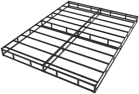 Cal King Box Spring 4 Inch Low Profile Bed Base with Fabric Cover